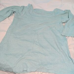 Eileen Fisher Soft Blue Knit Top